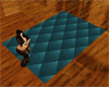 QUILTED TEAL RUG