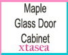 Maple Glass Door Cabinet