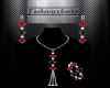 Black Red jewely full