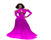 TEF PINK FUSHA GOWN