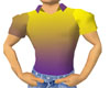 {cnk} yellow-violet polo