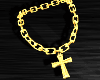 24k Gold Chain Cross