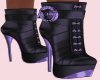 blk purp ankle boots