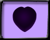 purple kissy heartpillow