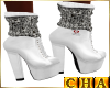 Sexy White Love Boots