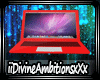 DA|Red Macbook Laptop