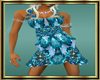 Aqua Empiress Dress