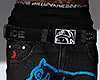 BLACK & BLUE PANTS