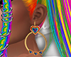 Pride  Heart Earrings