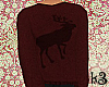 ❦ Deer Sweater Red