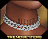 "Iced" Silver Choker.