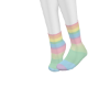 pastel rainbow socks