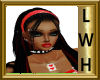 LWH Samira black w/red
