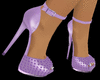 Lilac  semi-glitter shoe