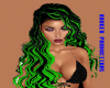 Tara Hair Black/Green