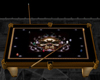 A Gold Skull Pool Table