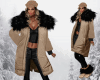 WINTER fur coat beige 2