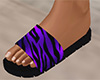 Purple Tiger Stripe Sandals 2 (F)