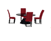 Red & Black Round Table