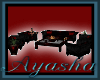 *A* Blk/Red Drink Sofa