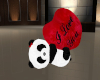 (S)Panda w heart ilu