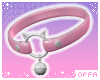 ♡ cat choker | pink