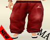 Sporty Pants:Red:F