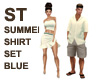ST SUMMER SKIRTSET BLUE