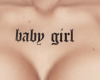chest tattoo baby girl