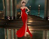 Ruby Red Satin Gown
