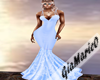 g;blue Silk&Lace gown
