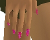 LL-Dainty hot pink nails