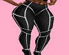 seam pants black