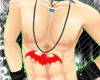 /!/ Bat Red necklace