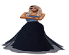 Blue evening dress