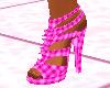 Pink Barbie Gingham Heel