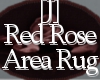 [J] Red Rose Area Rug