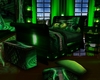 vintage bed set green