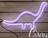 C` Purple Neon Dino