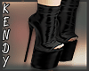 K~ Latex Bootie -Black