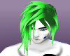 green animated hair