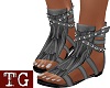 Gray Gladitaor Sandals