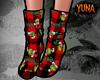 Yu! Socks Grinch red