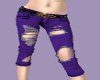 Purple torn Jeans