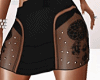 black strass skirt