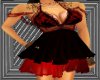 Floaty red berry dress
