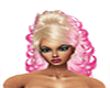 Blonde-Pink Curly