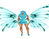 Aqua Butterfly Wings