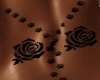 TWIN ROSE BELLY TATTOO