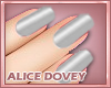 !AD! Nails Silver White